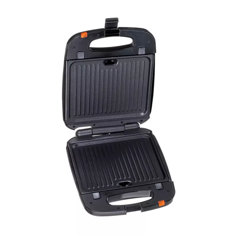 Ravanson OP-7050 Sandwichera 3 en 1, 1200 W, Negro/Plata