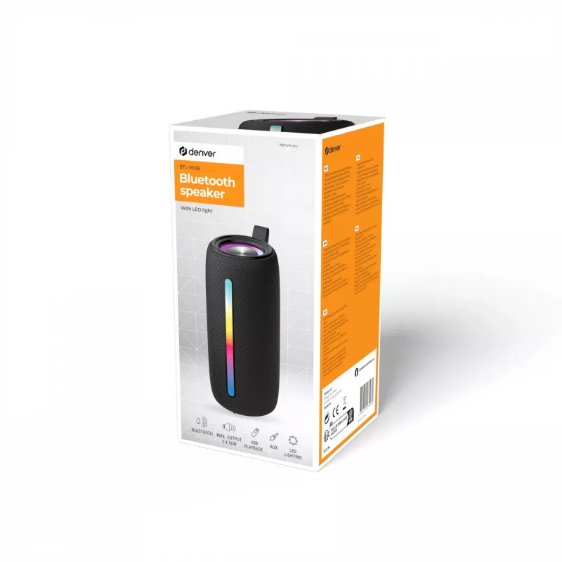 Altavoz portátil mono Denver BTL-360B negro