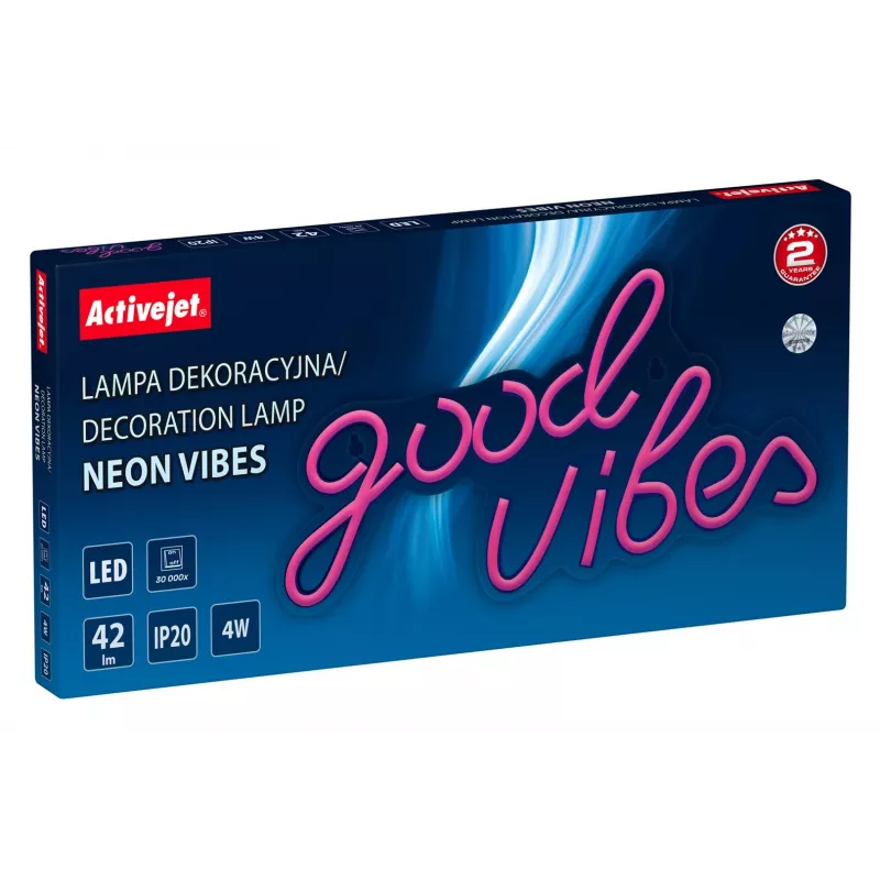 Letrero de neón LED Activejet AJE-NEON VIBES