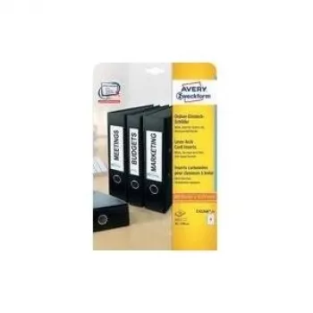 Avery 32231 etiquetas de lomo — etiquetas blancas cortas/anchas, 125 unidades por paquete