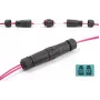 Conector de fibra óptica DeLOCK LC Duplex conector hembra a LC Duplex conector hembra OM3 impermeable