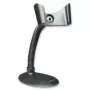 Soporte para escáner de códigos de barras de mano Manhattan, cuello de cisne con base, apto para montaje en mesa o pared, negro, garantía de por vida