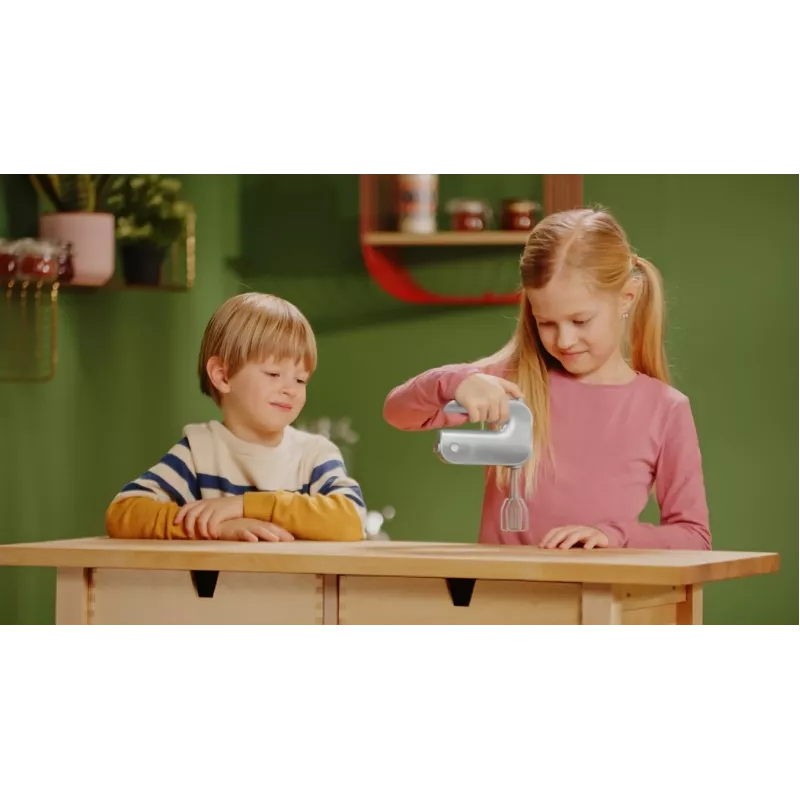 Batidora de cocina de juguete KLEIN Mixer Bosch 9240 plateada — juguete, tamaño manejable para niños