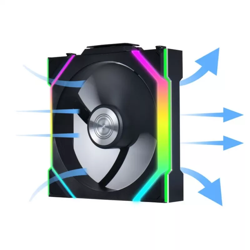 Lian Li UNI FAN SL Wireless 120 G99.12SL1W1B.00 ventilador de caja, ARGB, PWM, 120 mm, negro
