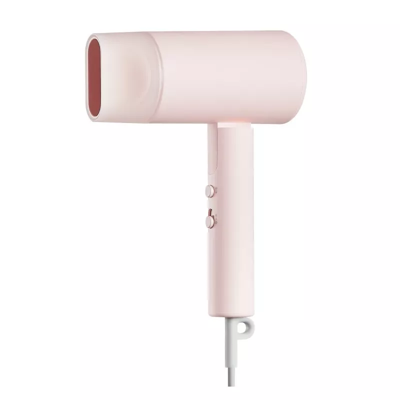 Secador de pelo Xiaomi H101 1600 W, modelo de viaje plegable, tecnología de iones, 2 niveles de temperatura, cable de 1,7 m, rosa