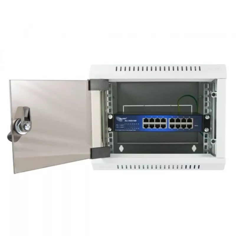 Switch gestionado ALLNET 112534 L2 Gigabit Ethernet 16 puertos 19U negro
