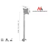 Soporte de techo ajustable Maclean MC-504A S 23-42 30kg