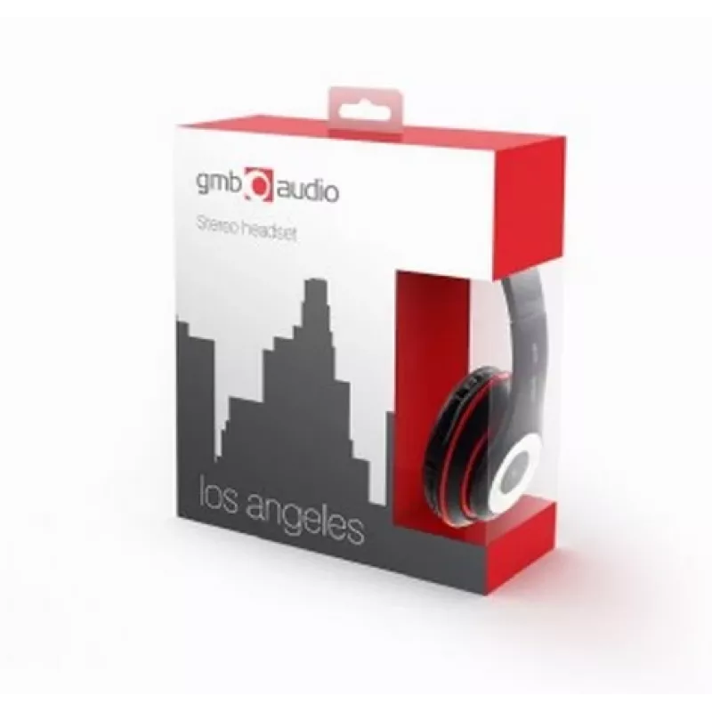 AURICULARES LOS ANGELES BLACK/MHS-LAX-B GEMBIRD