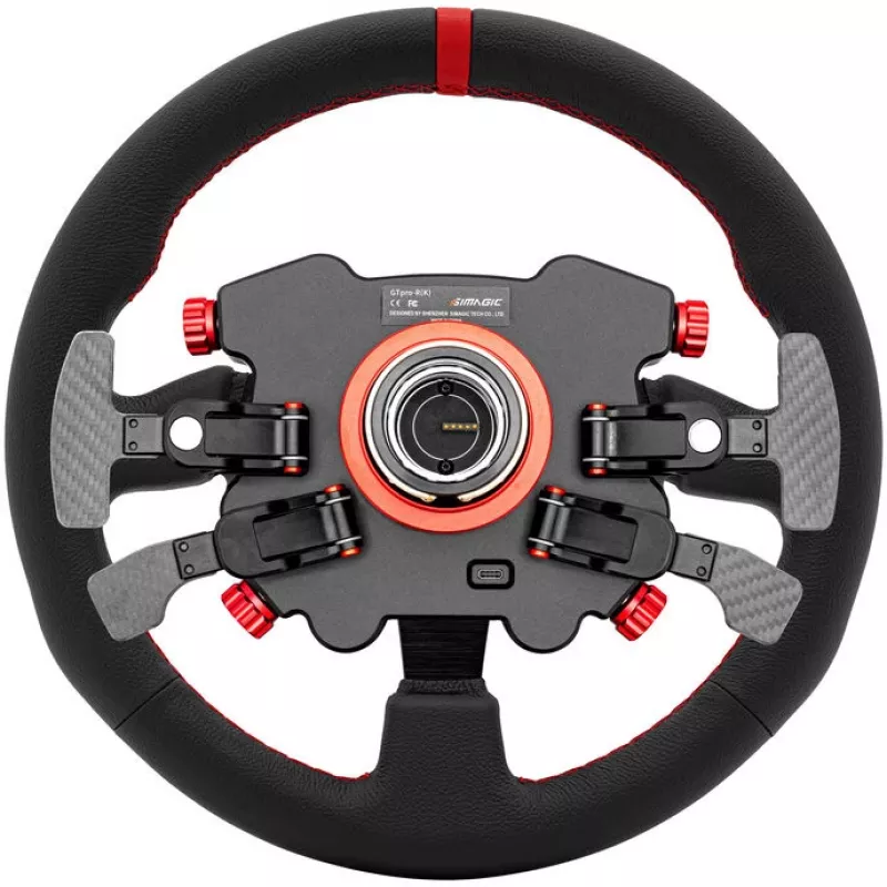 Volante/núcleo Simagic GT1 Pro (GTPRO-R K cuero) — acabado en cuero, compatible con la serie GT1