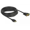 Adaptador de cable de vídeo DeLOCK 85656 5 m HDMI tipo A DVI negro