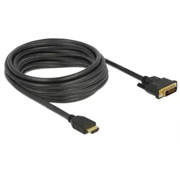 Adaptador de cable de vídeo DeLOCK 85656 5 m HDMI tipo A DVI negro