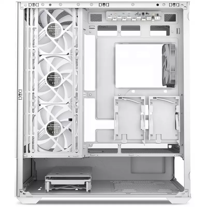 Caja de PC Sharkoon AK6 RGB, ATX, Blanca