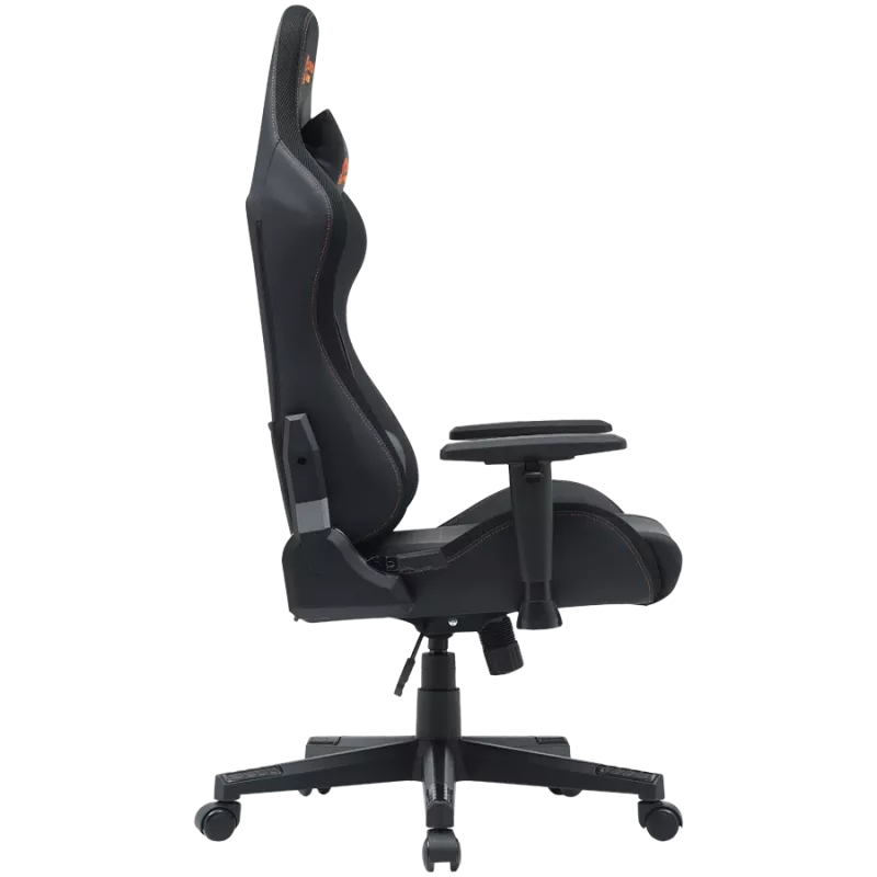 Silla gaming CANYON Irida RGBCH03 RGB negra diseño ergonómico, reposabrazos ajustables, respaldo reclinable