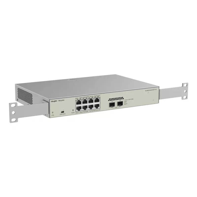 Ruijie Networks RG-NBS3100-8GT2SFP-P-V2 Switch de red Gestionado L2 Gigabit Ethernet (10/100/1000) Power over Ethernet (PoE) Metálico