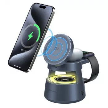 Cargador inalámbrico 4smarts 541327 USB Type-C interior gris