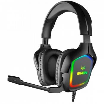 Auriculares gaming con micrófono AP-U750MV, negro (USB, RGB)