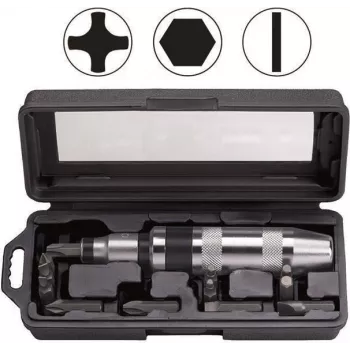 Bahco 7865 juego de destornilladores de impacto, 15 uds., plana, PH y Hex