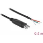 Cable adaptador USB 2.0 Type-A a serie RS-232 DeLOCK 63497