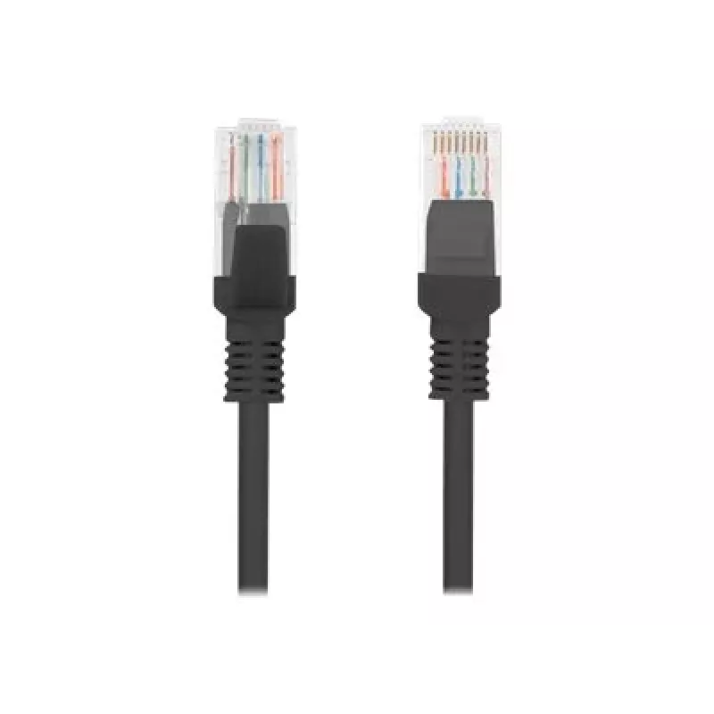 Lanberg PCU5-10CC-1000-BK Cable de red Negro 10 m Cat5e U/UTP (UTP) (PCU5-10CC-1000-BK)