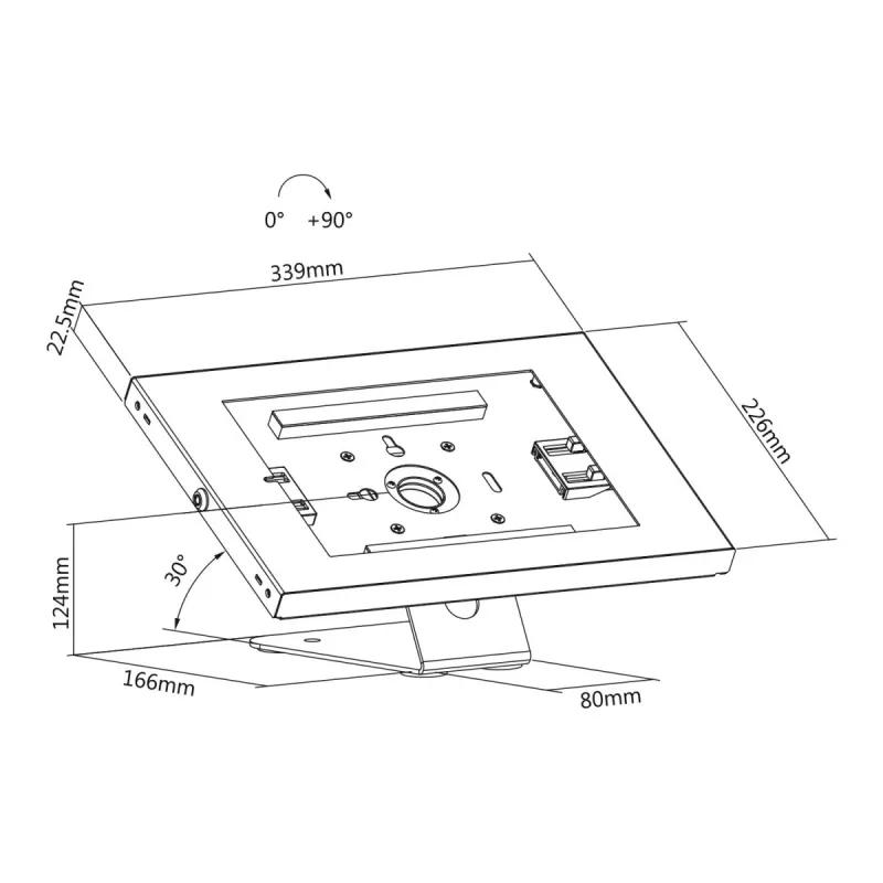 Soporte de pared para tablet MACLEAN MC-475W para tablets de 7–10