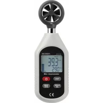 VOLTCRAFT AN-10 Anemómetro 0,3 a 30 m/s rueda de paletas magnética (VC-8314270)