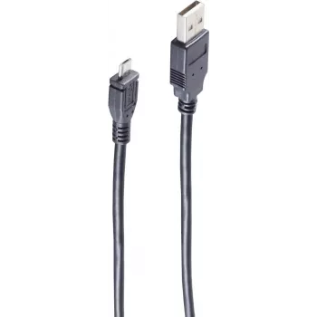 Cable USB ShiverPeaks BASIC-S Micro USB-A a USB-B 3,0 m, USB 2.0