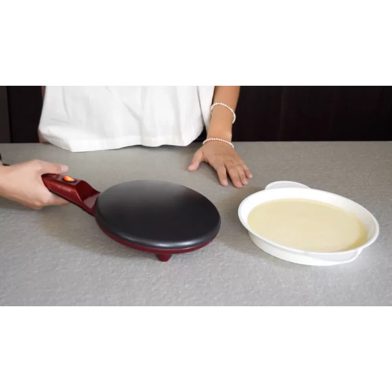 Crepera Beper BT.710Y — máquina eléctrica para crepes, placa antiadherente