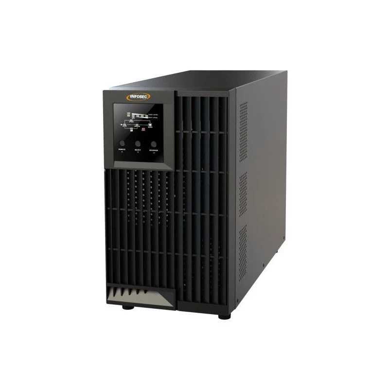 Infosec E4 Value 3000 sistema de alimentación ininterrumpida (SAI) doble conversión (online) 3 kVA 2400 W 4 salidas AC