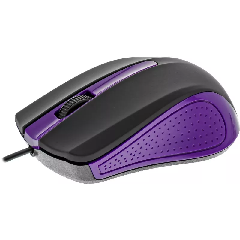 Ratón USB con cable, 3 botones, superficie engomada