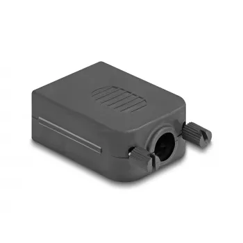 Conector de cable DeLOCK 90655 D-Sub 9 bornera de 3 polos negro gris