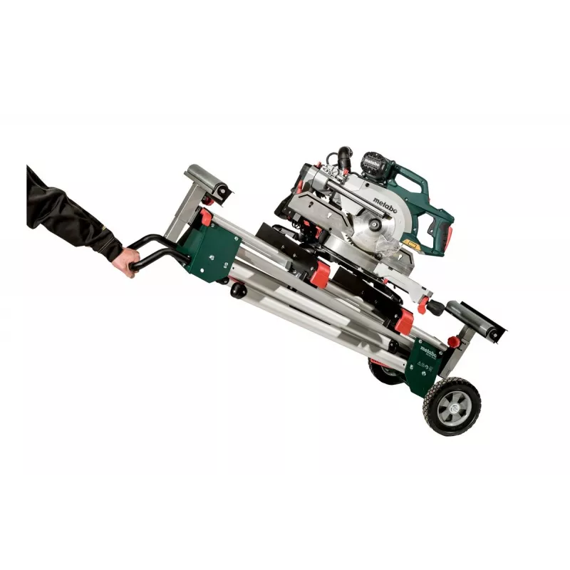 Soporte para sierras de ingletear y tronzar Metabo 629005000 verde acero inoxidable 4 patas