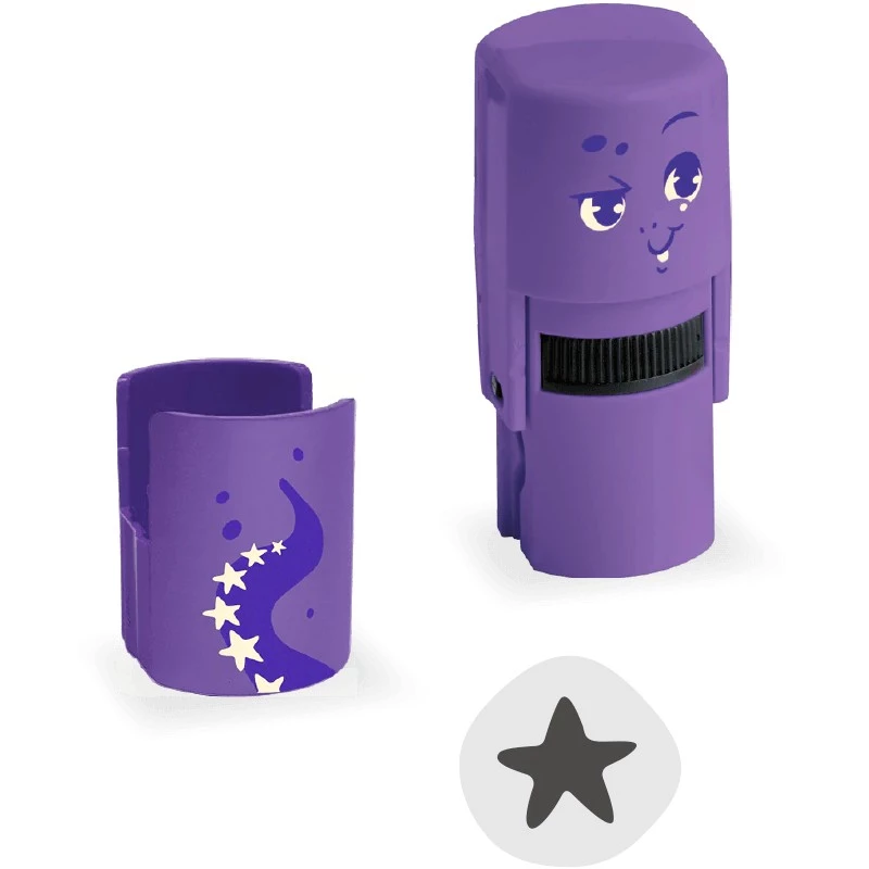 Sello redondo Colop 156695 violeta para niños