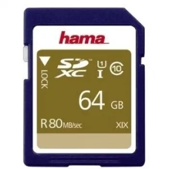 Hama 00124136 Tarjeta de memoria 64 GB SDXC UHS-I Class 10