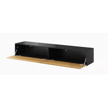Soporte de TV Cama VIGO '180' 30/180/40 negro/roble wotan