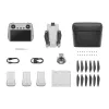 DJI Mini 3 Fly More Combo (DJI RC) dron con cámara, cuadricóptero de 4 rotores, CMOS de 12 MP 1/1,3", f/1,7, 4K HDR, hasta 38 min de vuelo, menos de 249 g, gris