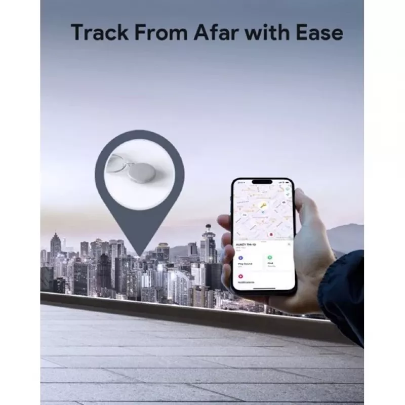 AUKEY Smart Mini Air Tag rastreador Bluetooth para Apple Track Mate 1 Serie TM-10