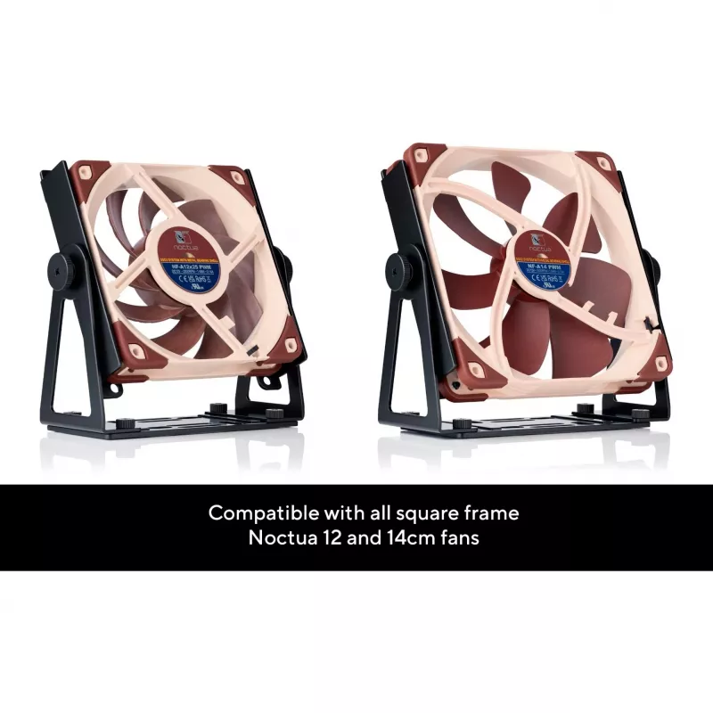 Noctua NV-FM1 soporte de ventilador multiusos giratorio, negro