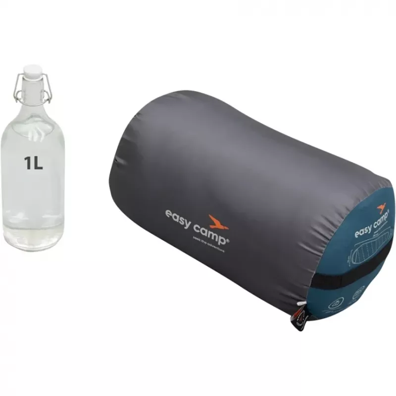 Saco de dormir Easy Camp Raven I Mummy 5°C petróleo (modelo 2025)