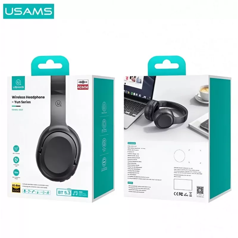 Auriculares Bluetooth Usams Yun Series Negro TDLYEJYX01