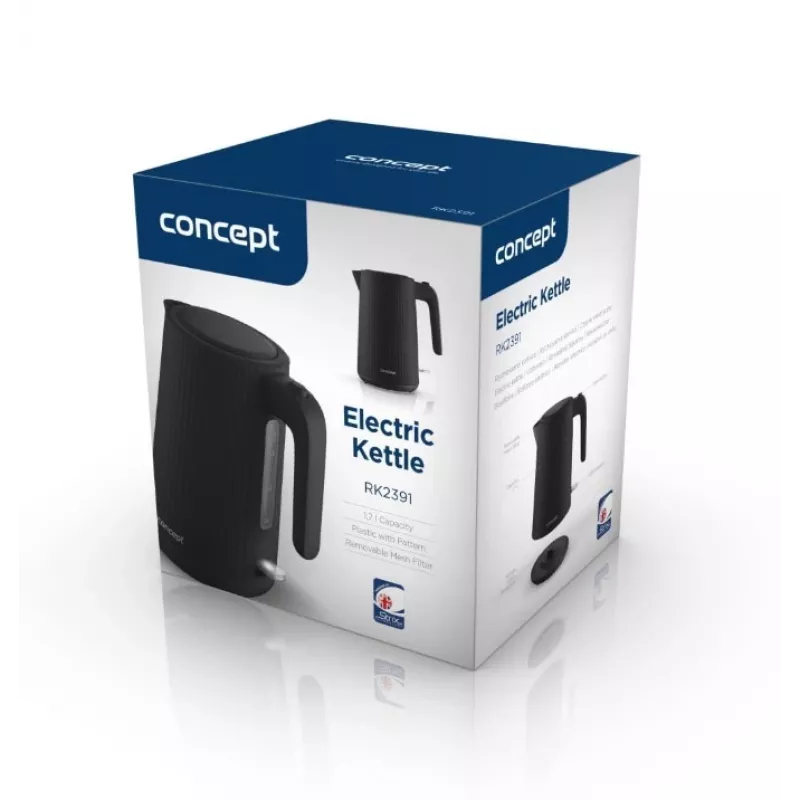 Hervidor de agua 1,7 l Concept RK2391 negro
