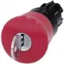 Siemens Interruptor de parada de emergencia, pulsador de seta anillo frontal plástico Rojo desbloqueo por llave SIRIUS ACT 3SU1000-1HF20-0AA0 1 ud (3SU1000-1HF20-0AA0)