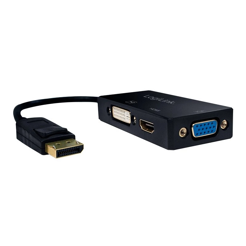 Convertidor 4K DisplayPort a DVI/HDMI/VGA
