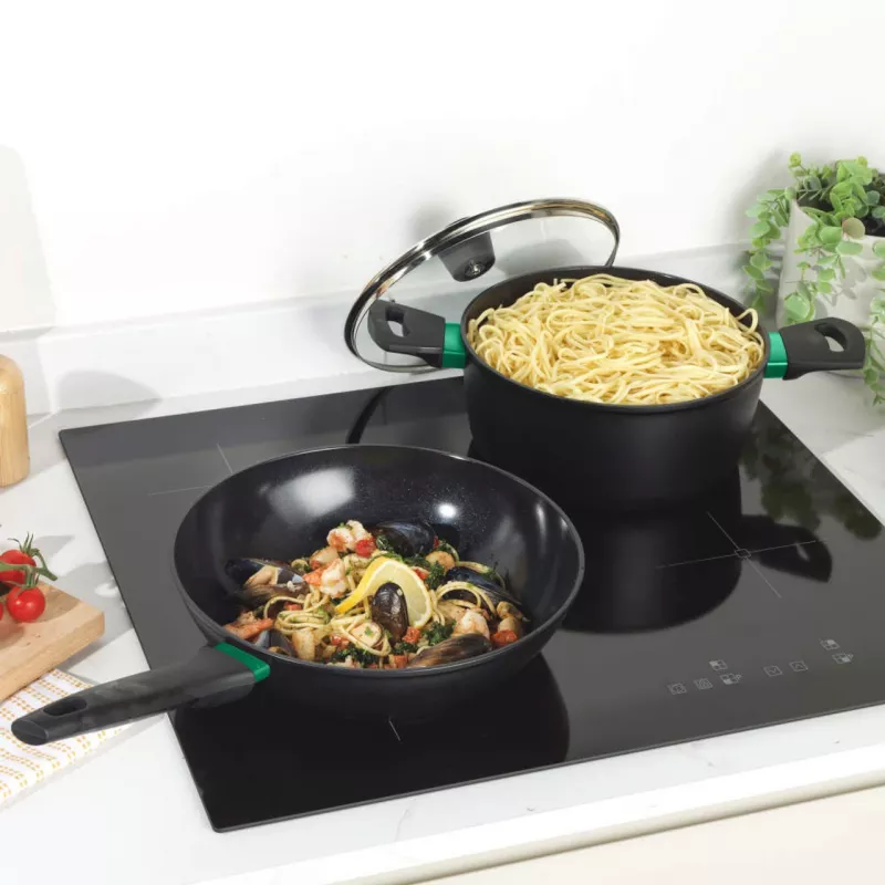 Sartén Russell Hobbs 26 cm Verde Thermocollar RH03277EU7 — antiadherente, 26 cm