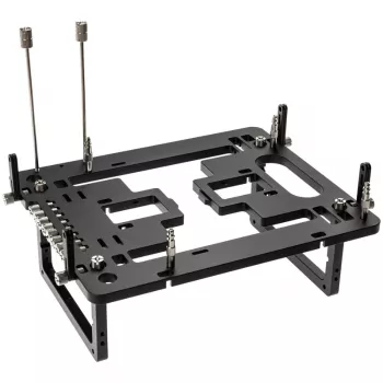 Streacom Benchtable BC1 Mini V2 negro – chasis compacto de estructura abierta con refrigeración pasiva