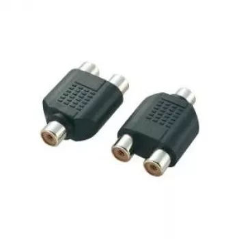 Adaptador en Y RCA (Cinch) SpeaKa Professional SP-2873360 — 1x conector hembra a 2x conector hembra