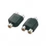 Adaptador en Y RCA (Cinch) SpeaKa Professional SP-2873360 — 1x conector hembra a 2x conector hembra
