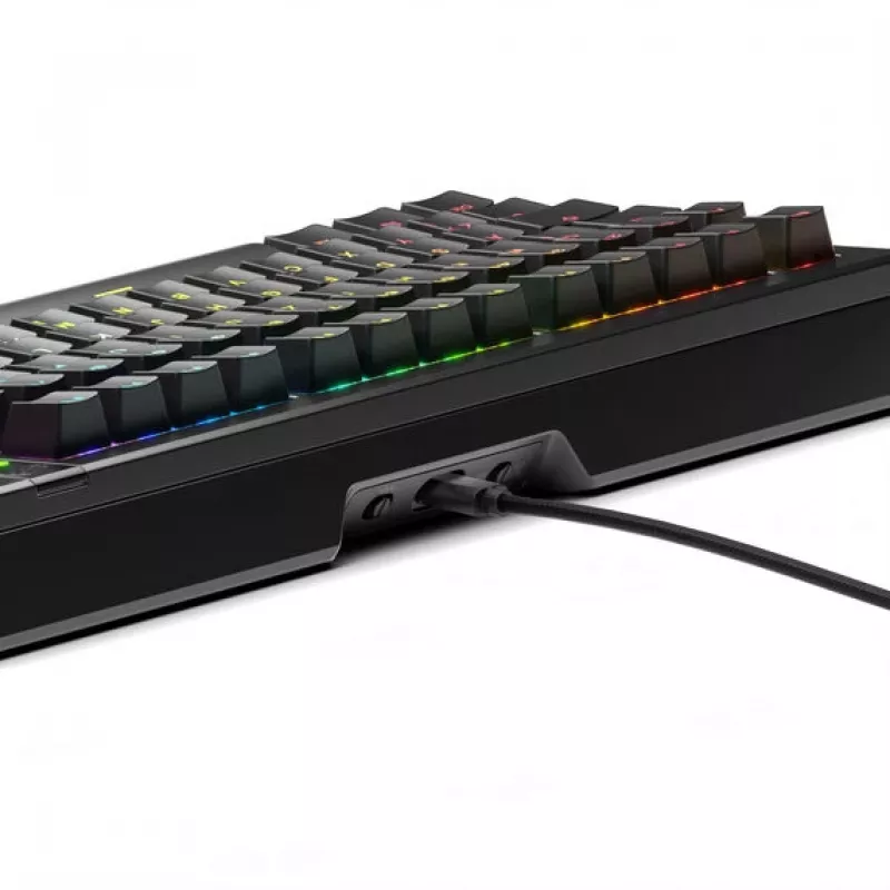 GLORIOUS GMMK 3 Pro – Teclado mecánico 75%, preensamblado, ISO (DE), switches Fox, negro