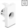 TOSLINK Acoplador óptico DELOCK Módulo Easy 45 TOSLINK conector hembra a conector hembra blanco