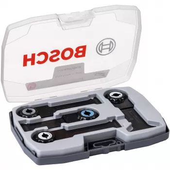 Bosch Starlock Best of Heavy Duty Sets, 4 piezas, set de hojas, metal, madera, negro, caja