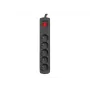 Protector de sobretensión NATEC Bercy 400 — 5 tomas, cable de 3 m, negro